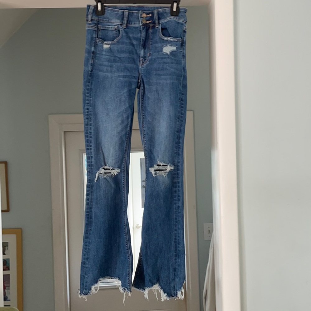 American eagle high waisted flare jeans